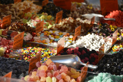 Close-up of fruits in market