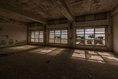 Interior of abandoned building