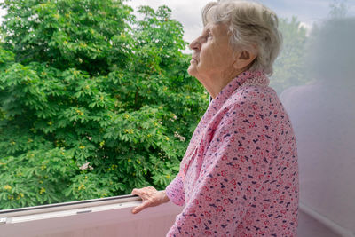 Woman looking at camera