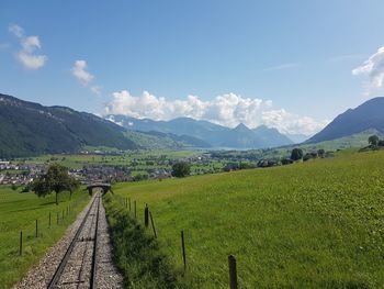 Scenic view of landscape against sky