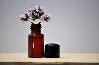 Close-up of vase on table