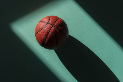 High angle view of ball on table