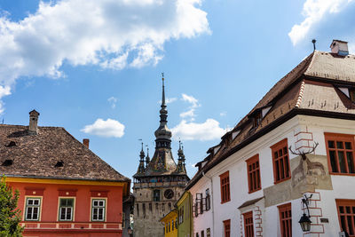 Low angle view of building against sky