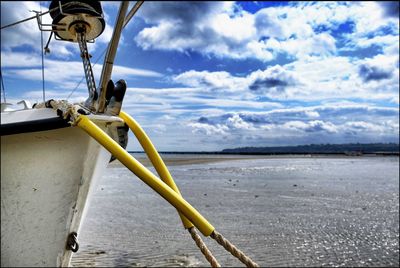 Close-up of sea against sky