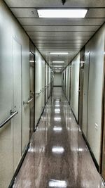 Empty corridor of building