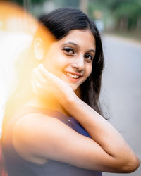 Portrait of a smiling young woman