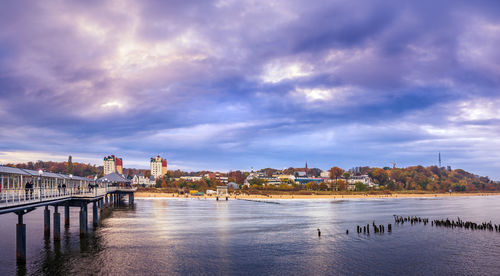 View of city at waterfront