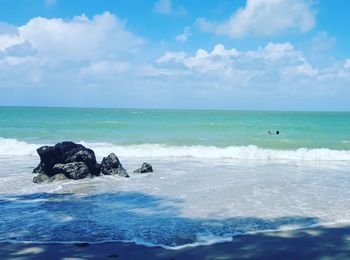 Scenic view of sea against sky