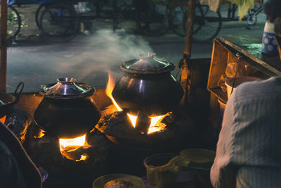Clay oven cooking in bangladesh
