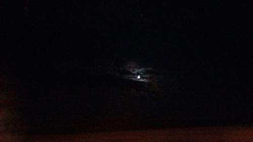 Close-up of moon against dark sky