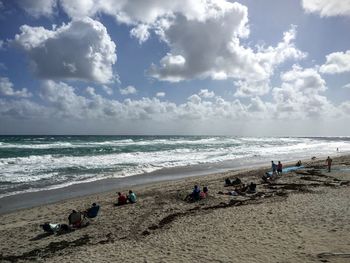 People on beach