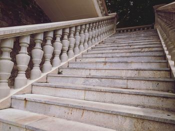 High angle view of staircase