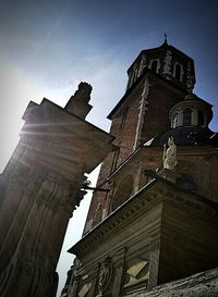 Low angle view of clock tower