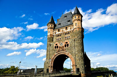 Low angle view of clock tower