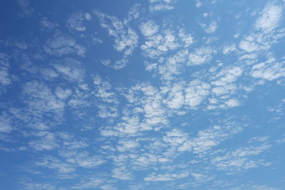 Low angle view of cloudy sky