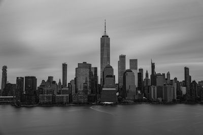 Modern buildings in city against sky