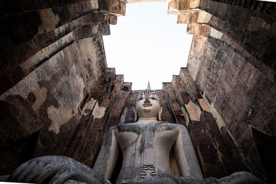 Low angle view of statue