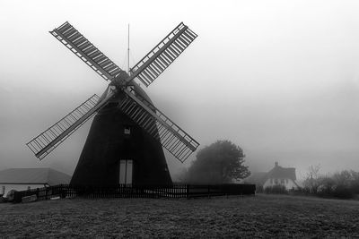 Low angle view of bridge against clear sky