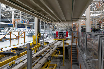 Interior of car factory