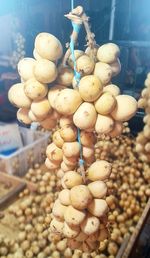 Close-up of fruits for sale at market stall