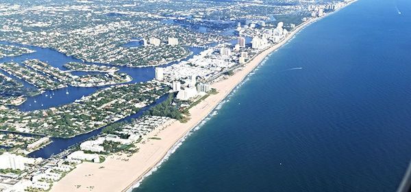 Aerial view of sea