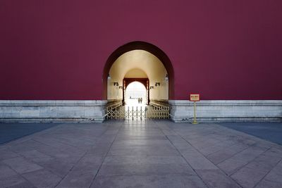 Entrance of building