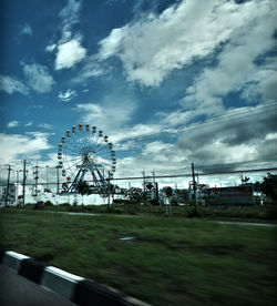 Built structure against cloudy sky