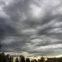 Low angle view of cloudy sky