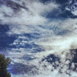 Low angle view of cloudy sky