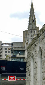 Low angle view of building against sky