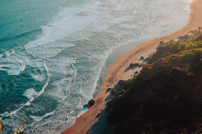 High angle view of beach