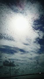 Low angle view of clouds in sky