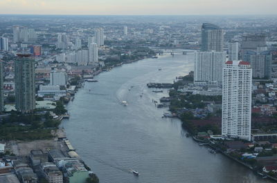 Aerial view of city