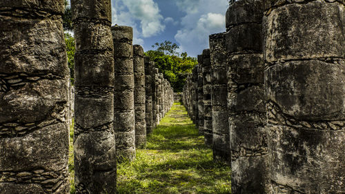 Old ruins against sky