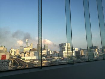 City skyline against sky