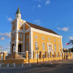 Low angle view of building against sky