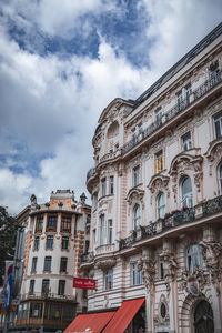 Low angle view of building against sky