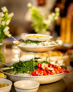 Close-up of fruit salad in bowl