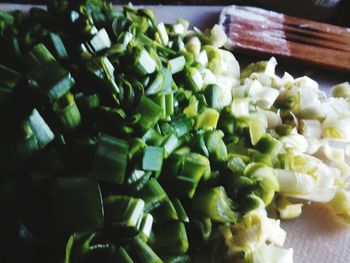 High angle view of vegetables
