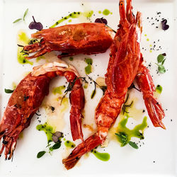 Close-up of food served in plate