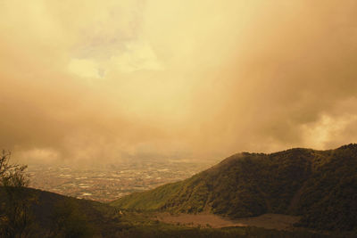 Scenic view of landscape against sky