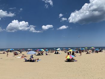 Group of people on beach