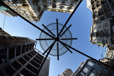 Low angle view of buildings against sky