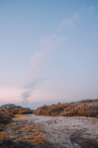 Landscape against sky