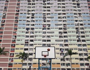 Low angle view of residential building