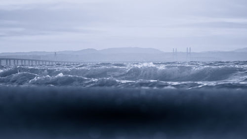 Panoramic view of sea against sky