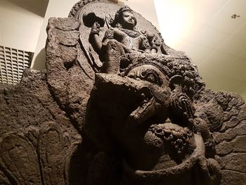 Low angle view of statue