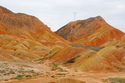 Beautiful nature landscape view of zhangye danxia landform