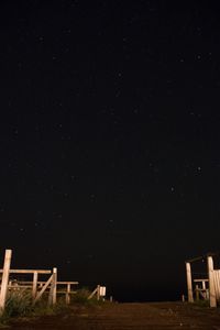 Low angle view of sky at night