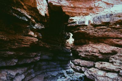 Rock formations on rocks